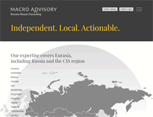Tablet Screenshot of macro-advisory.com